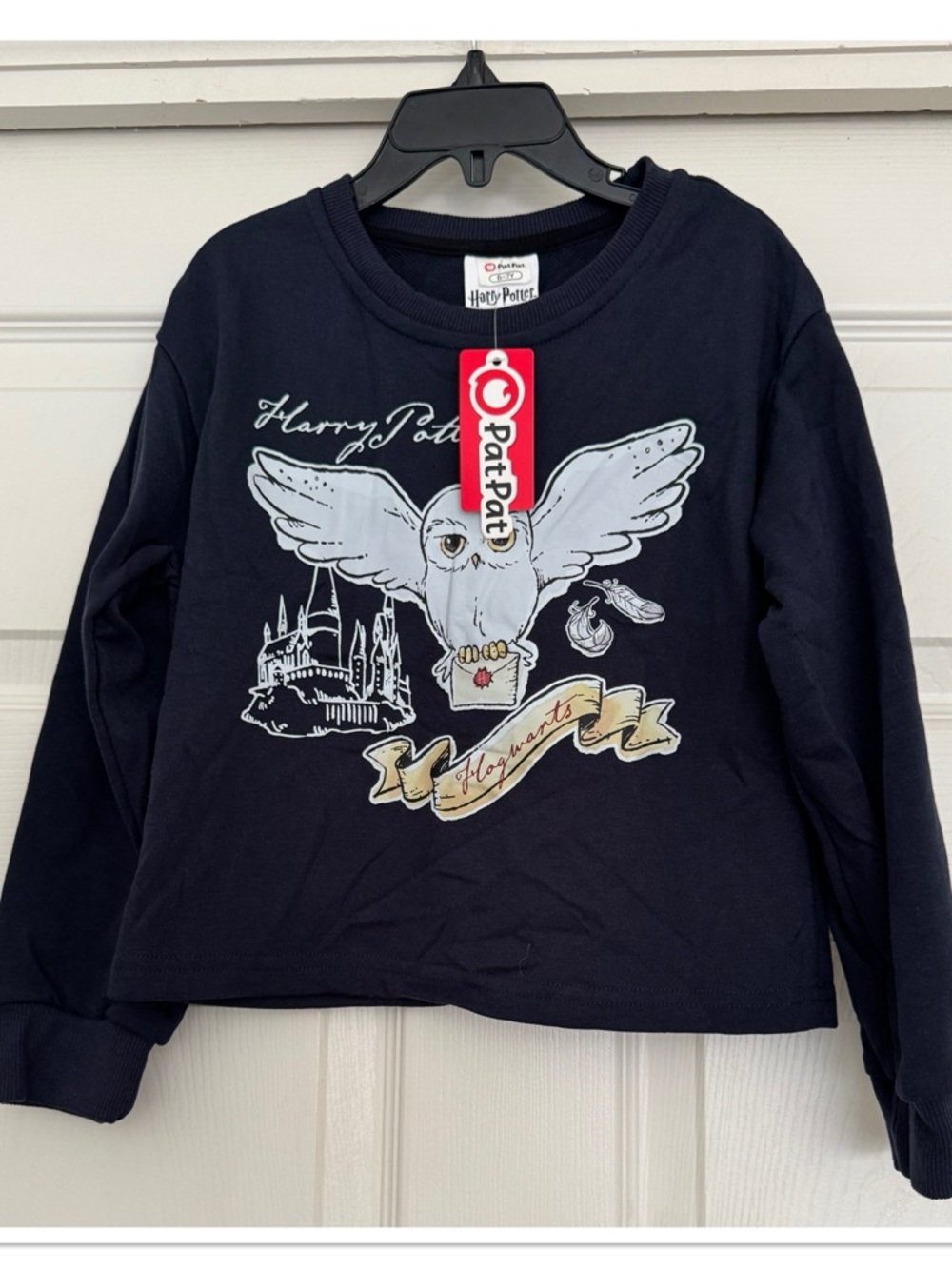 Warner Bros. Kids Girl’s Long-Sleeve Sweatshirt with Hedwig Graphic